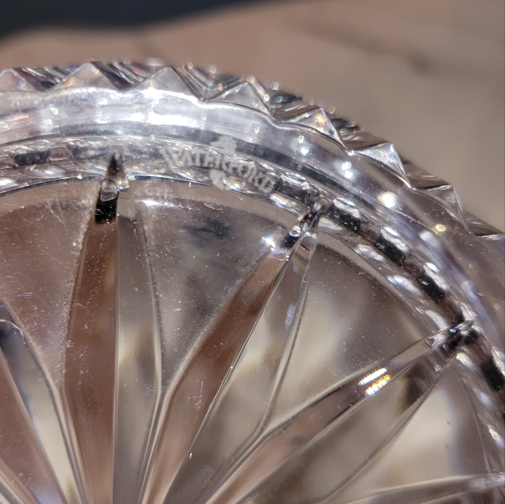 Vintage Waterford Crystal Wine Bottle Coaster